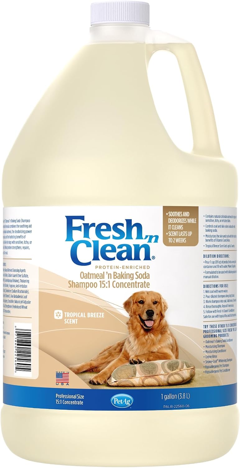 Fresh 'n Clean Tropical Breeze Oatmeal & Baking Soda Pet Shampoo