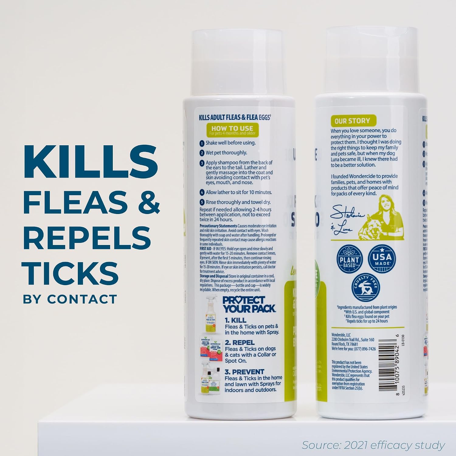 Wondercide Lemongrass Flea Tick Shampoo - Hình 2